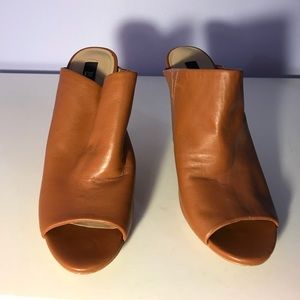 saks fifth avenue leather wedges